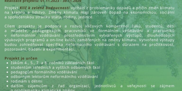 Klíč k zelené budoucnosti_publicita